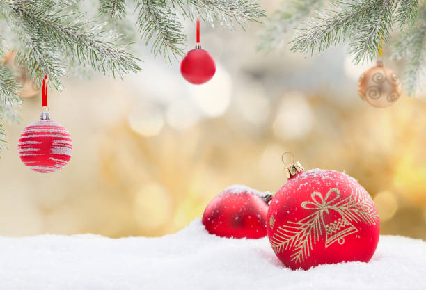 istock Christmas decoration on abstract background 854406114