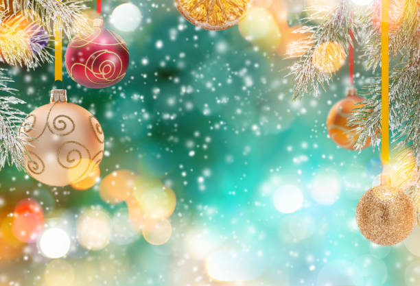 istock Christmas decoration on abstract background 854408746