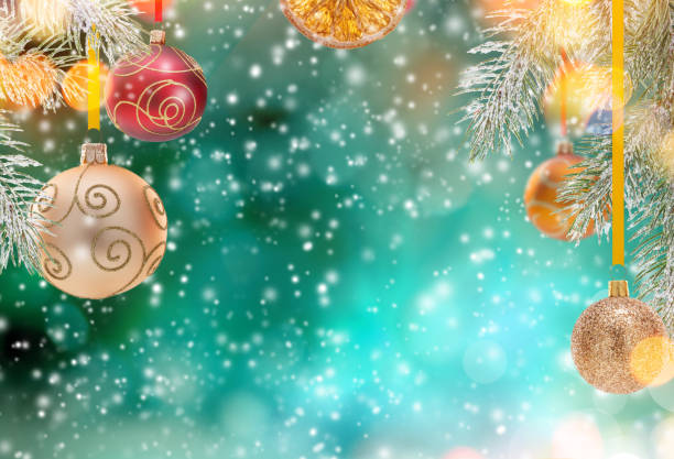 istock Christmas decoration on abstract background 854408820