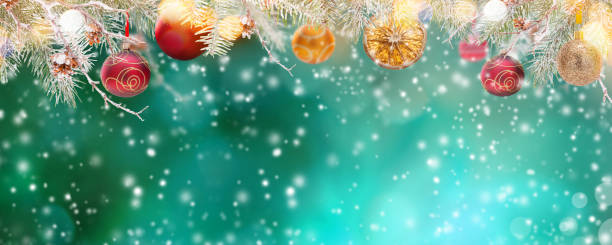 istock Christmas decoration on abstract background 854409758