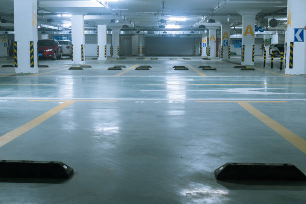 istock city under ground parking site in motion blur 854410118