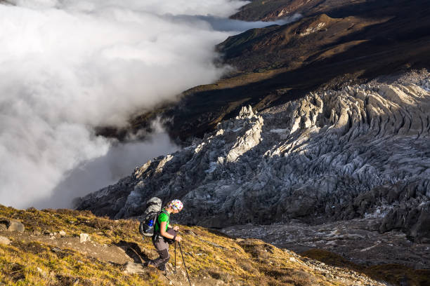 istock Trekker on Manaslu circuit trek in Nepal 854410440