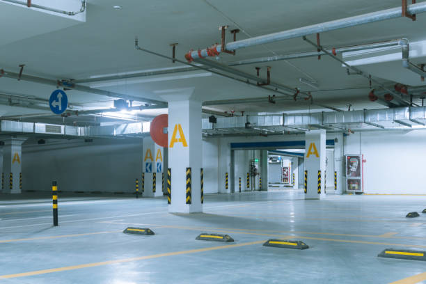 istock city under ground parking site in motion blur 854411328