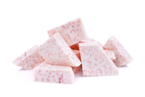 istock slice of taro root isolated on white background 854414302