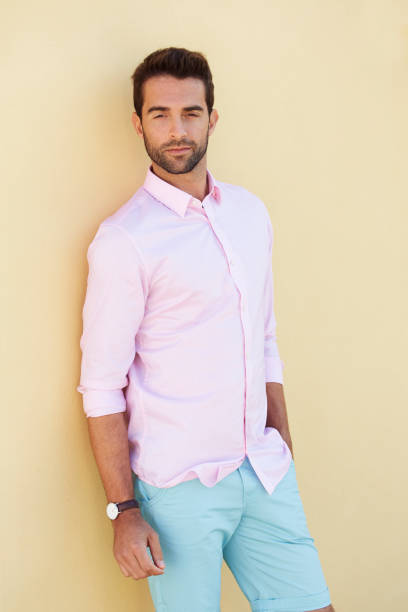 istock Blue and pink fashion guy 854414704