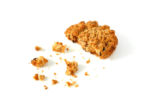 istock Oatmeal cookie with crumbs 854424038