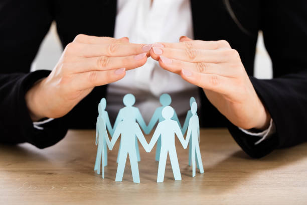 istock Teamwork Concept On Wooden Desk 854434154