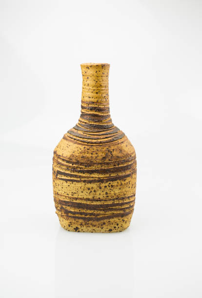 istock Vintage clay jug isolated on white background. 854434702