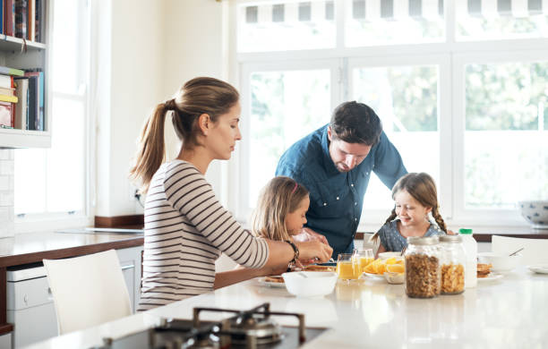 istock Great days start with family and food 854450564