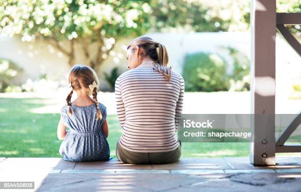 Life Doesnt Come With A Manual It Comes With Mom Stock Photo - Download Image Now - Child, Discussion, Talking