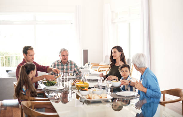 istock Enjoying a family lunch 854451238