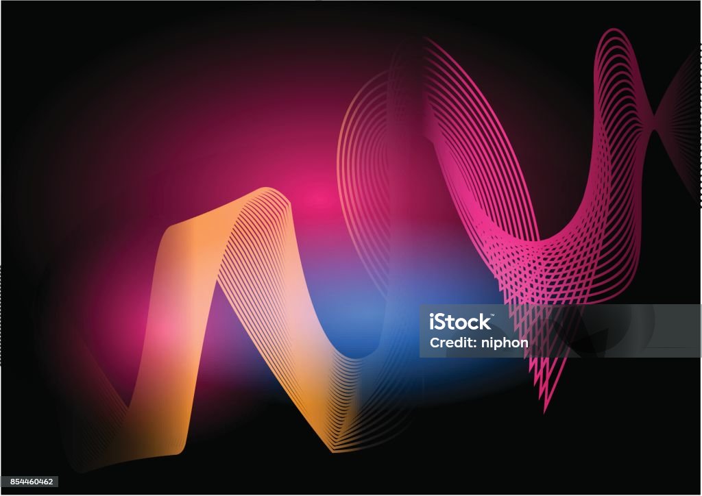 Multicolor Abstract Wave Background The Multi Color Wave Vector Abstract Background Stock Illustration ...