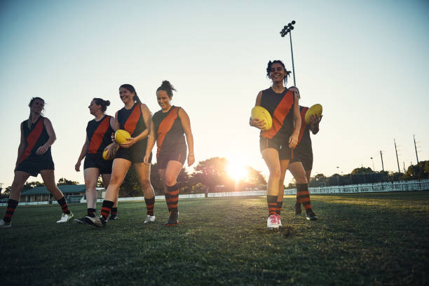 good game, girls! - australian rugby championship imagens e fotografias de stock