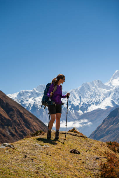 istock Trekker on Manaslu circuit trek in Nepal 854463002