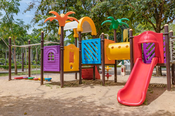 istock Colorful playground in the park. 854473248