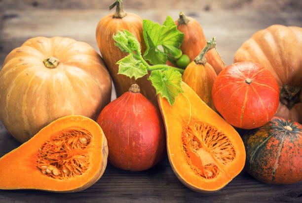 istock Fresh and colorful pumpkins and squashes 854474478