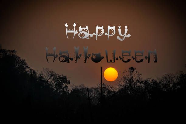 Halloween background with text \
