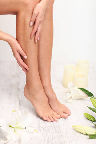 istock Beautiful legs and feet. 854498362