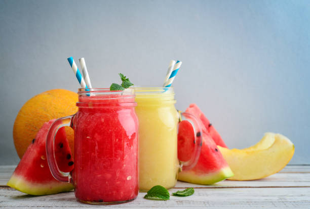 istock Watermelon and melon smoothie 854503946