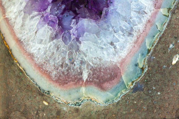 istock Close up Amethyst crystal a semiprecious gem 854507002