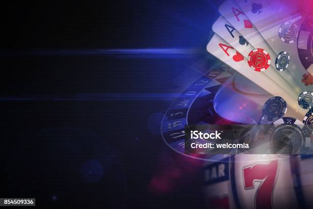 Dark Purple Casino Games Stock Photo - Download Image Now - Casino, Gambling, Slot Machine