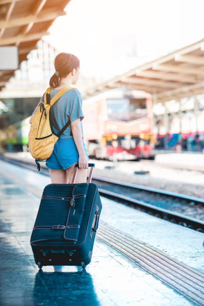 istock Girl in travel moment. 854513522