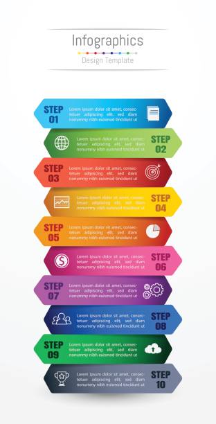 Infographic design elements for your business data with 10 options, parts, steps, timelines or processes. Vector Illustration. Infographic design elements for your business data with 10 options, parts, steps, timelines or processes. Vector Illustration. 10 11 years stock illustrations