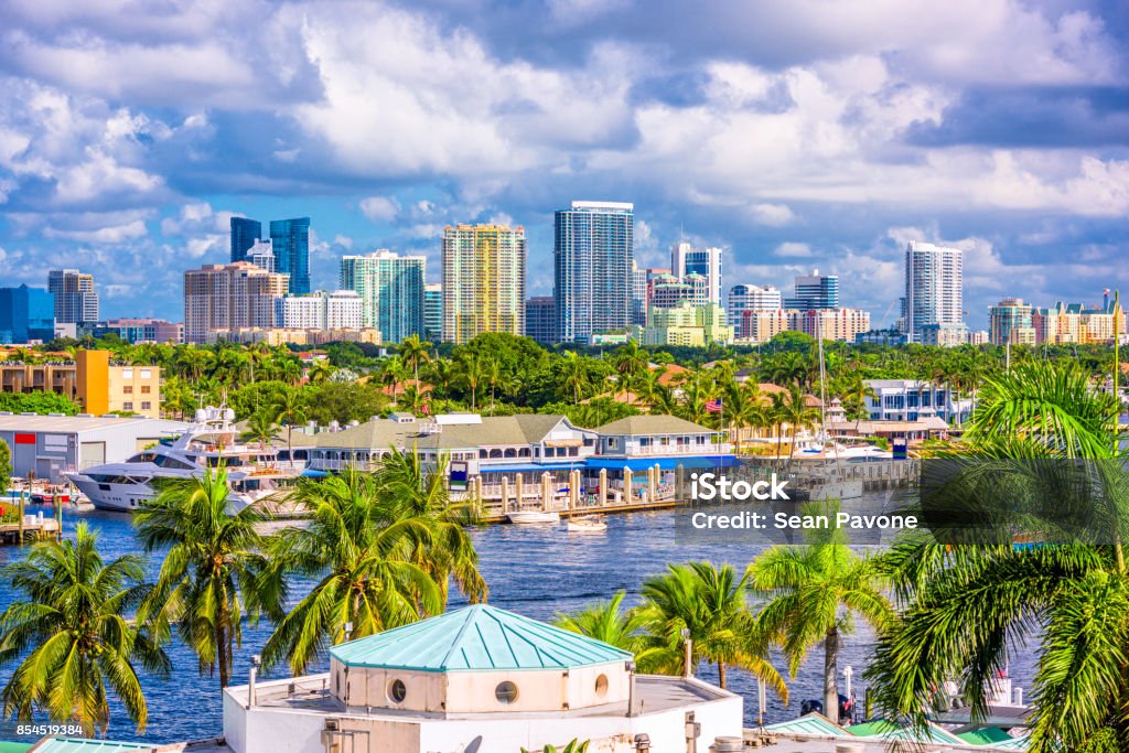 Fort Lauderdale Florida ZSkyline Fort Lauderdale, Florida, USA skyline. Fort Lauderdale Stock Photo