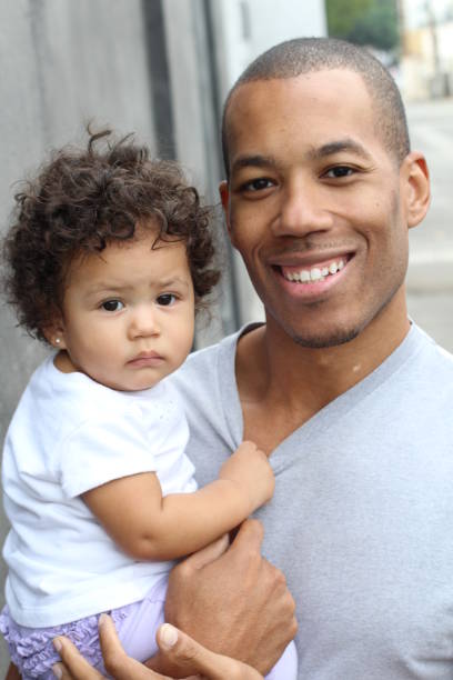 istock Father holding his cute little daughter 854525062