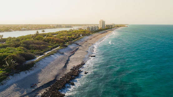 Aerial View Coast at Coral Cove Jupiter