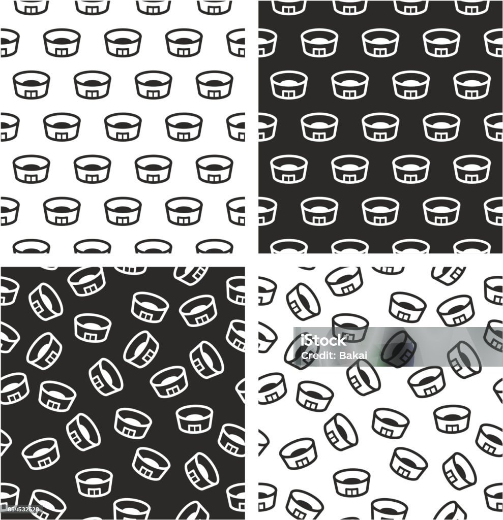 Stadium Pattern Vector Stadium Aligned Random Seamless Pattern Set Stock Illustration ...