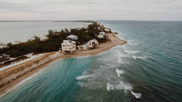 Aerial View Stuart Coast Florida stock photo