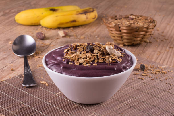 istock Acai with banana and granola 854534378