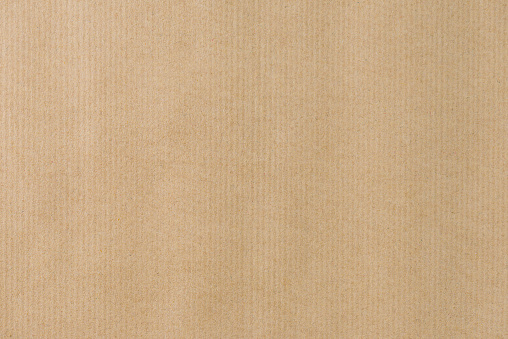 Marrón a rayas de textura de papel reciclado para wraping. Papel de Kraft photo