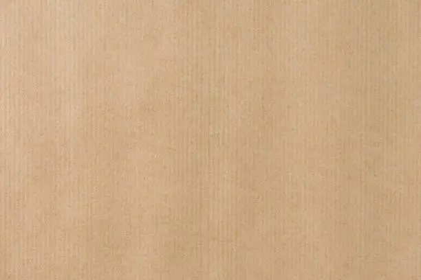 Brown striped recycle paper texture for wraping. Kraft paper