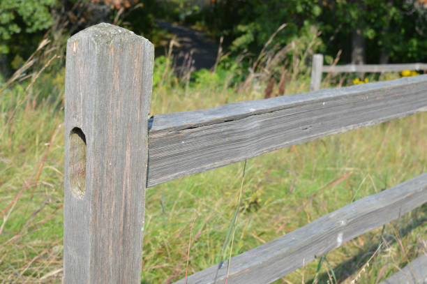 istock Wood fence in the prairie 854543510