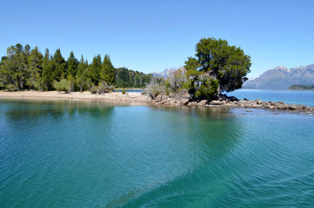 istock Landscape mountains and lakes Bariloche Argentina 854550468