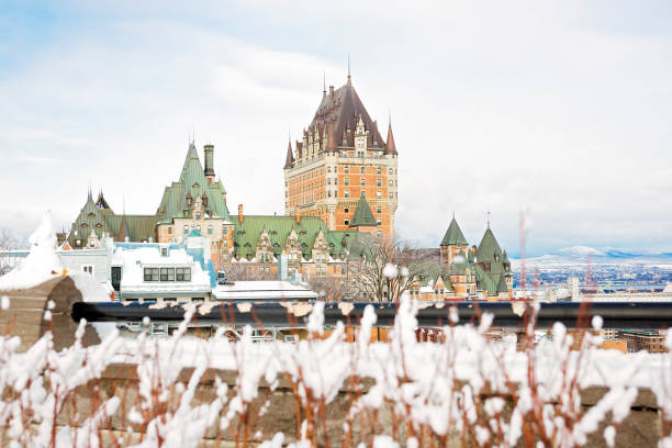 istock Historic Chateau Frontenac in Quebec City 854555502