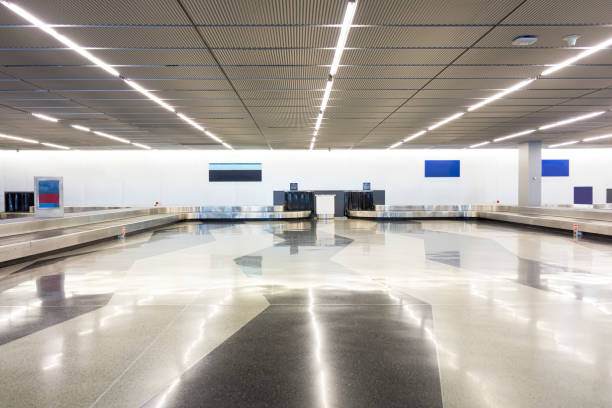 istock Airport luggage claim area 854565696