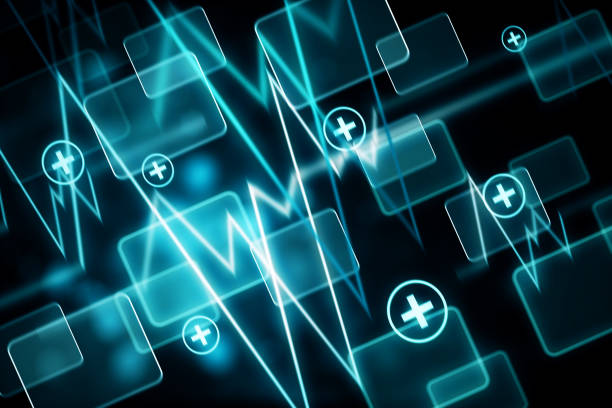 istock Blue medical wallpaper 854570502