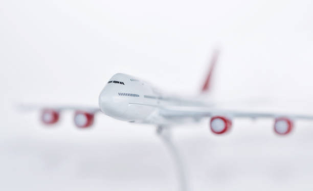 istock Toy model of a passenger plane 854570730