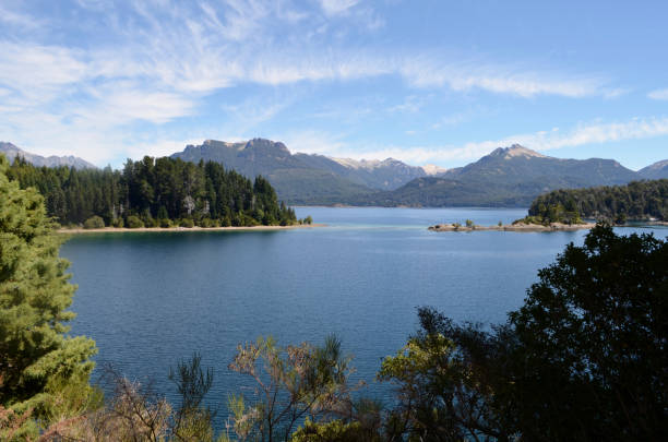 istock Landscape mountains and lakes Bariloche Argentina 854574176