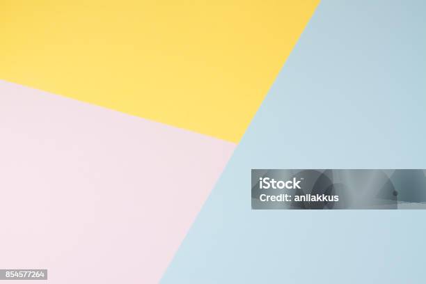 Pastel Coloured Paper Background Stock Photo - Download Image Now - Backgrounds, Color Block, Pastel Colored