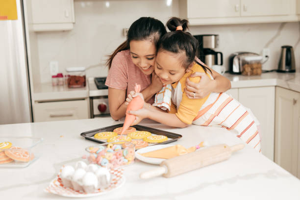 istock Mother and daughter at home 854595180