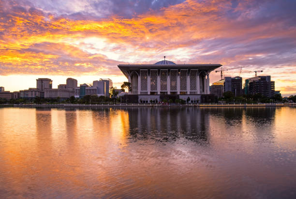 istock Dramatic sunrise over Sultan Mizan Zainal Abidin mosque in Putrajaya 854601852