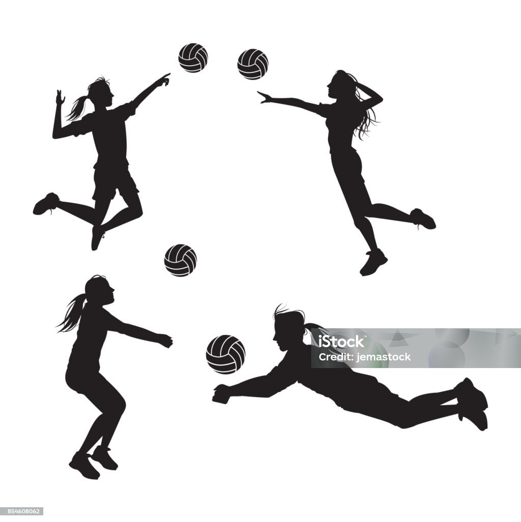 Conception de hobby et sport volley-ball - clipart vectoriel de Volley-ball libre de droits