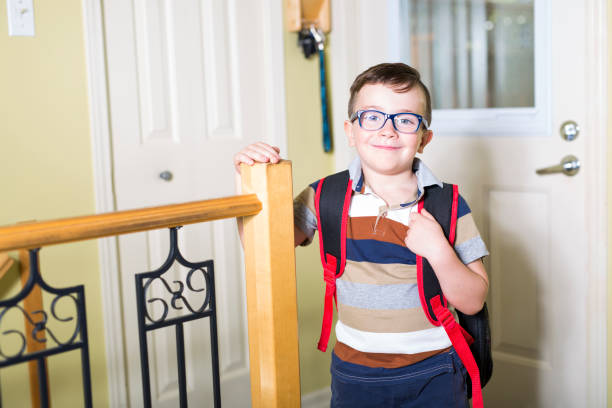 istock Cute 6 year old Caucasian boy inside home preschool 854630194