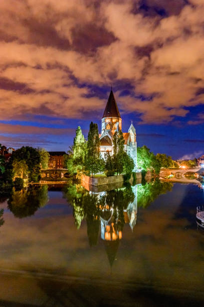 istock Cityscape with Temple Neuf in Metz 854635524