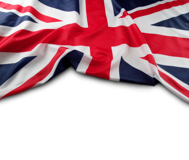 Union Jack flag Union Jack flag on white background british flag photos stock pictures, royalty-free photos & images