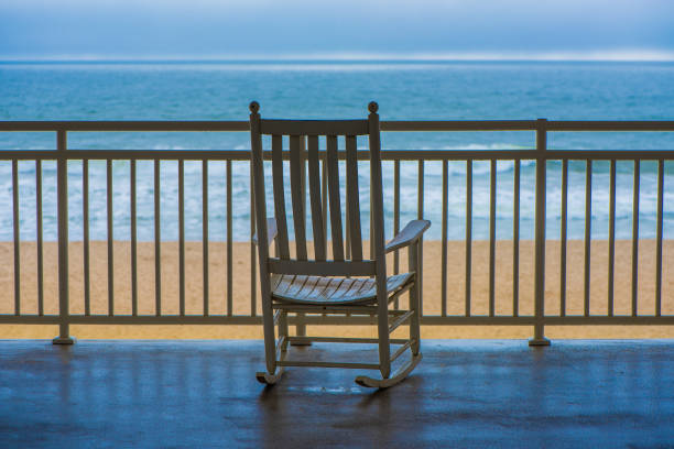 istock Rocking Chair on a Terrace 854646642